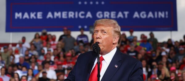 U.S. President Donald Trump holds a campaign event at Smith Reynolds Regional Airport in Winston-Salem U.S. President Donald Trump holds a campaign event at Smith Reynolds Regional Airport in Winston-Salem - Sputnik International