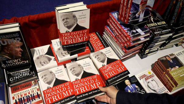 Books about Donald Trump and other right wing subjects are for sale inside the Conservative Political Action Conference Hub at the Gaylord National Resort and Convention Center in National Harbor, Maryland, 23 February 2018 - Sputnik International