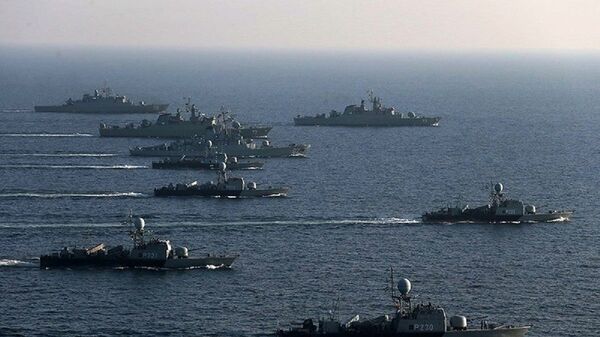 A group of Iranian Navy vessels. - Sputnik International