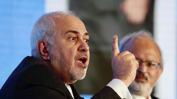 Iranian Foreign Minister Mohammad Javad Zarif speaks at the Raisina Dialogue 2020 in New Delhi, India, Wednesday, Jan. 15, 2020. Zarif is in the country on a three-day visit - Sputnik International
