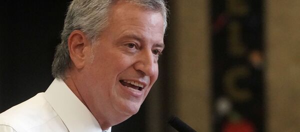 New York City Mayor Bill de Blasio speaks at a news conference after a tour of P.S. 59 following the coronavirus outbreak in Brooklyn, New York City, 2 September 2020. - Sputnik International