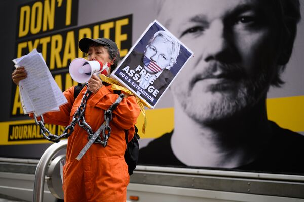 Assange's Partner Says He is Being Stripped Naked & X-Rayed, Transported in 'Vertical Coffin' Daily Assange's Partner Says He is Being Stripped Naked & X-Rayed, Transported in 'Vertical Coffin' Daily - Sputnik International