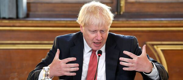Britain's Prime Minister Boris Johnson speaks during a Cabinet meeting of senior government ministers at the Foreign and Commonwealth Office (FCO) in London, Britain, September 1, 2020 Britain's Prime Minister Boris Johnson speaks during a Cabinet meeting of senior government ministers at the Foreign and Commonwealth Office (FCO) in London, Britain, September 1, 2020 - Sputnik International