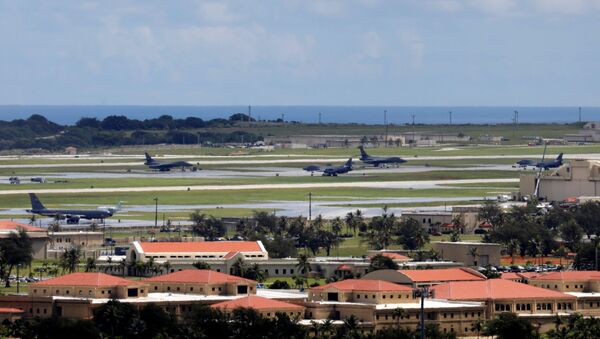 A view of U.S. military planes parked on the tarmac of Andersen Air Force base on the island of Guam, a U.S. Pacific Territory, August 15, 2017.  REUTERS/Erik De Castro - Sputnik International