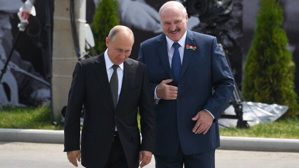 	President of Russia Vladimir Putin and President of Belarus Alexander Lukashenko (File) - Sputnik International