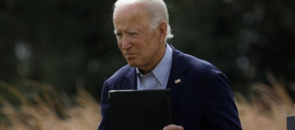 Democratic U.S. presidential nominee and former Vice President Joe Biden departs after speaking about climate change during a campaign event at the Delaware Museum of Natural History in Wilmington, Delaware, U.S., September 14, 2020. Democratic U.S. presidential nominee and former Vice President Joe Biden departs after speaking about climate change during a campaign event at the Delaware Museum of Natural History in Wilmington, Delaware, U.S., September 14, 2020. - Sputnik International