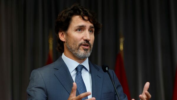 Canada's Prime Minister Justin Trudeau speaks to media following a cabinet retreat in Ottawa, Ontario, Canada September 16, 2020. - Sputnik International