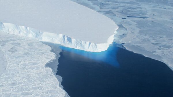 This undated photo courtesy of NASA shows Thwaites Glacier in Western Antarctica - Sputnik International