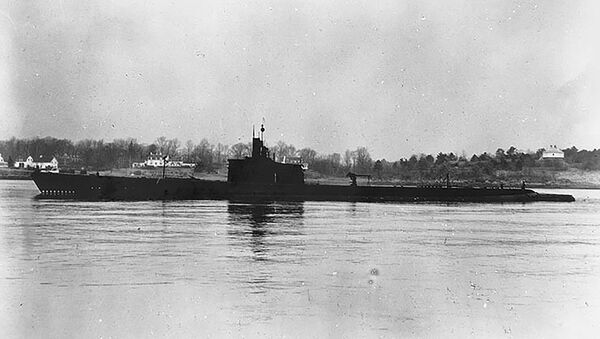 This Dec. 27, 1941, photo released by U.S. Navy shows USS Grenadier (SS-210) off Portsmouth, New Hampshire. Divers have found what they believe is the wreck of the U.S. Navy submarine lost 77 years ago in Southeast Asia, providing a coda to a stirring but little-known tale from World War II. (United States Navy via AP) - Sputnik International
