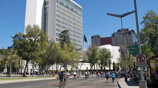 New Senate building on Paseo de la Reforma and Insurgentes in Mexico City - Sputnik International
