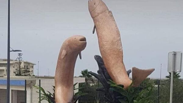 Penis fish sculpture - Sputnik International