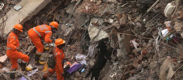 National Disaster Response Force (NDRF) officials National Disaster Response Force (NDRF) officials - Sputnik International