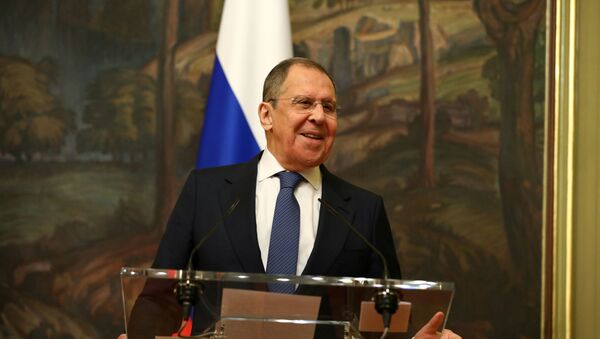 Russia's Foreign Minister Sergei Lavrov attends a news briefing after a meeting with China's State Councilor Wang Yi  in Moscow, Russia September 11, 2020.  - Sputnik International