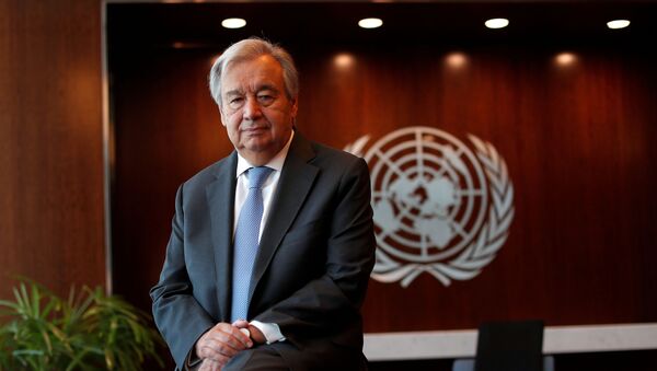 United Nations Secretary-General Antonio Guterres poses for a photograph during an interview with Reuters at U.N. headquarters in New York City, New York, U.S., September 14, 2020 - Sputnik International