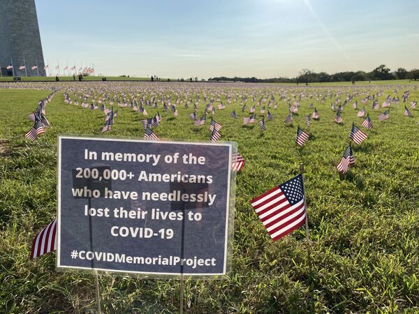 ‘They Deserved Better’: DC National Mall Covered in US Flags in Memory of COVID-19 Deaths - Photos ‘They Deserved Better’: DC National Mall Covered in US Flags in Memory of COVID-19 Deaths - Photos - Sputnik International