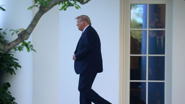 U.S. President Donald Trump departs for campaign travel to Pennsylvania from the South Lawn at the White House in Washington, U.S., September 22, 2020. - Sputnik International