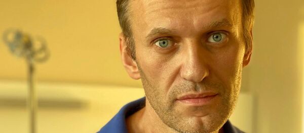 Russian opposition politician Alexei Navalny is pictured at Charite hospital in Berlin, Germany, in this undated image obtained from social media September 22, 2020. Courtesy of Instagram @navalny/Social Media  - Sputnik International