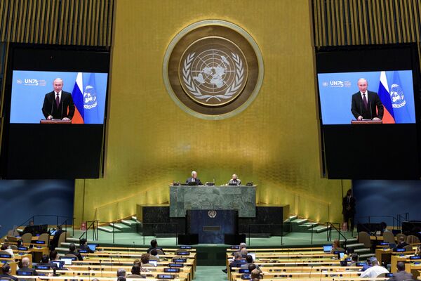 Empty UN Headquarters, Pre-Recorded Video Addresses: How 75th UN General Assembly is Held Amid COVID - Sputnik International