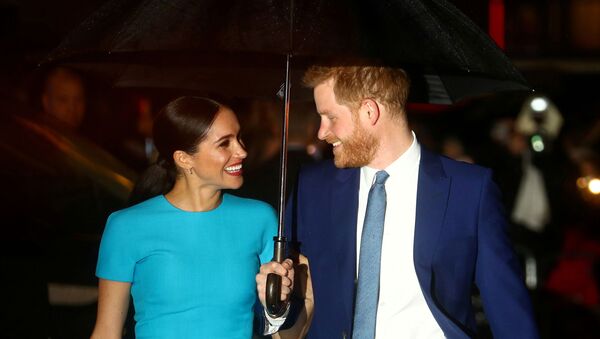 Britain's Prince Harry and his wife Meghan, Duchess of Sussex, arrive at the Endeavour Fund Awards in London, Britain March 5, 2020 - Sputnik International
