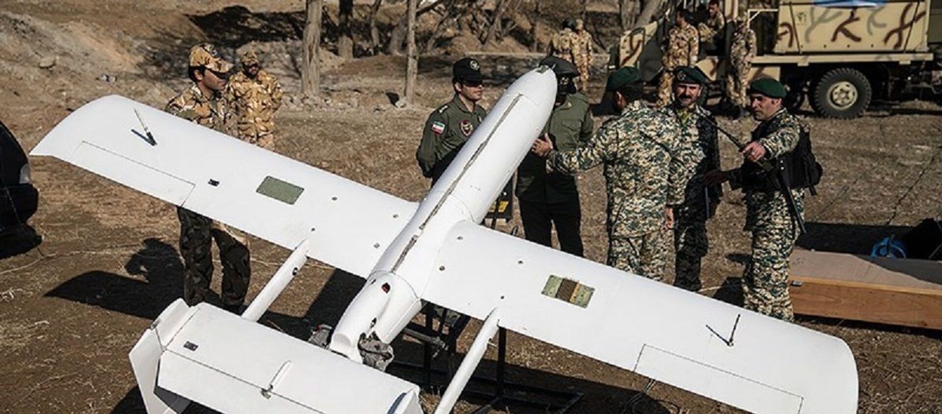 Iranian Qods Mohajer-2 drone. - Sputnik International, 1920, 11.08.2021