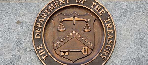 Signage is seen at the United States Department of the Treasury headquarters in Washington, D.C., U.S., August 29, 2020.  - Sputnik International
