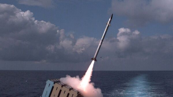 The Israeli Navy tests a ship-based Iron Dome missile defense system, which is declared operational, on November 27, 2017  - Sputnik International