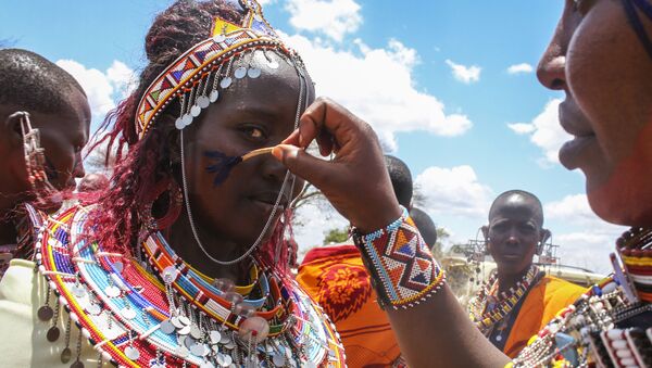 Initiation ritual of Junior Warriors Into Elders in African Maasai Tribe - Sputnik International