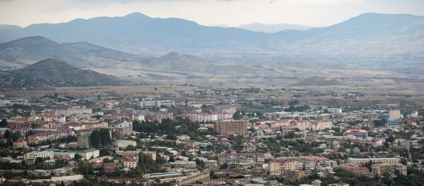The town of Stepanakert in the self-proclaimed Nagorno-Karabakh Republic. The town of Stepanakert in the self-proclaimed Nagorno-Karabakh Republic. - Sputnik International