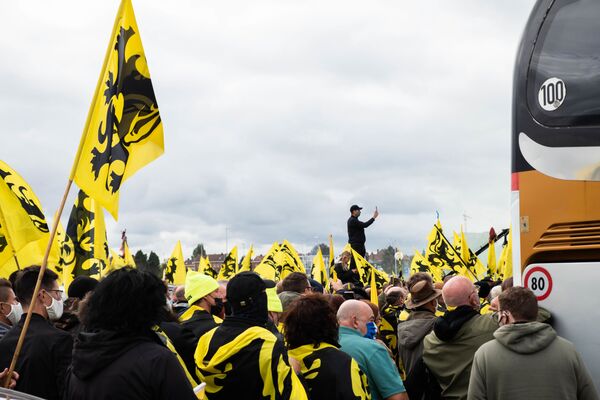 'Not My Government': Belgium’s Nationalists Form a Protest Convoy, Rally in Brussels - Sputnik International