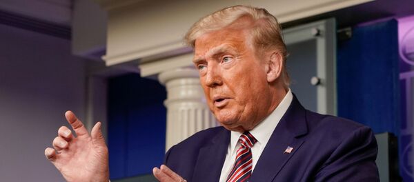 U.S. President Donald Trump speaks to reporters during a news conference inside the James S. Brady Briefing Room at the White House in Washington, U.S. September 27, 2020 - Sputnik International