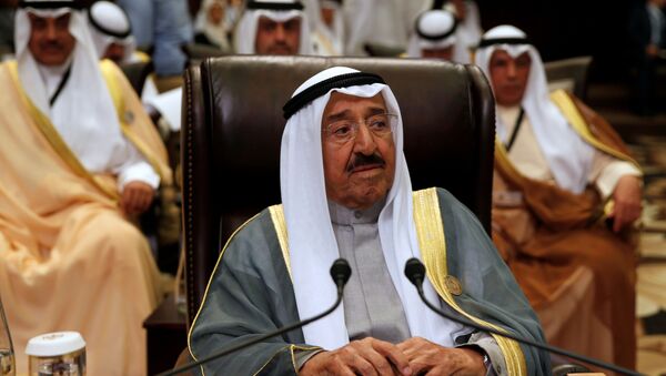 FILE PHOTO: Emir of Kuwait Sabah Al-Ahmad Al-Jaber Al-Sabah attends the 28th Ordinary Summit of the Arab League at the Dead Sea, Jordan March 29, 2017 - Sputnik International