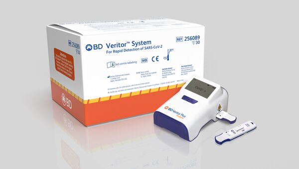 BD has announced CE Mark of a portable, rapid point-of-care antigen test to Detect SARS-CoV-2 in 15 minutes, with commercial availability in Europe by the end of October. - Sputnik International