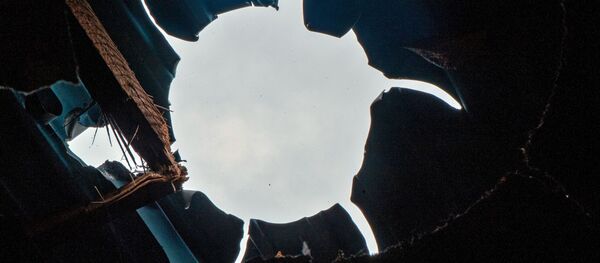 Damaged roof in Ivanyan amid Nagorno-Karabakh escalation - Sputnik International