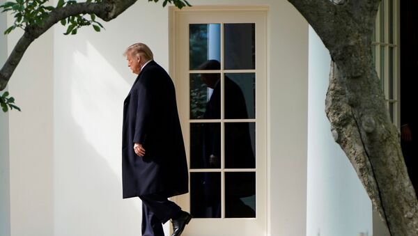 U.S. President Donald Trump walks to Marine One as he departs on campaign travel for Bedminster, New Jersey, from the South Lawn of the White House in Washington, U.S., October 1, 2020. Picture taken October 1, 2020. REUTERS/Joshua Roberts - Sputnik International