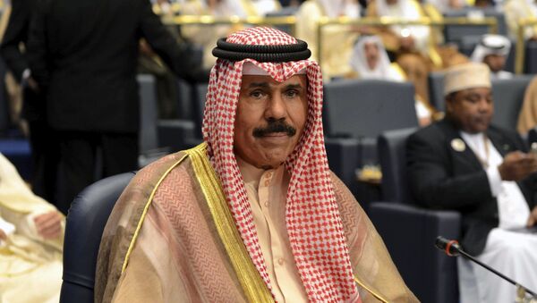 FILE - In this Wednesday, March 26, 2014 file photo, Kuwait's Crown Prince Sheik Nawaf Al-Ahmad Al-Jaber Al-Sabah attends the closing session of the 25th Arab Summit in Bayan Palace in Kuwait City - Sputnik International