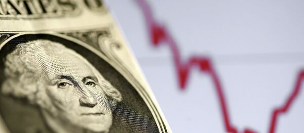 FILE PHOTO: A U.S. dollar note is seen in front of a stock graph in this picture illustration FILE PHOTO: A U.S. dollar note is seen in front of a stock graph in this picture illustration - Sputnik International
