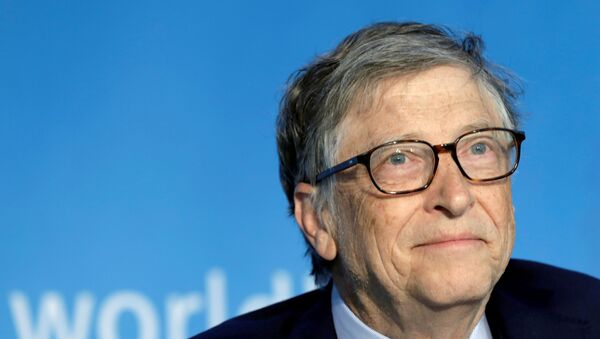 Bill Gates, co-chair of the Bill & Melinda Gates Foundation; attends a panel discussion on Building Human Capital during the IMF/World Bank spring meeting in Washington, U.S., April 21, 2018 - Sputnik International