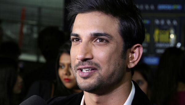 FILE PHOTO: Actor Sushant Singh talks to the media on the green carpet at the International Indian Film Academy Rocks show at MetLife Stadium in East Rutherford, New Jersey, U.S., July 14, 2017 - Sputnik International