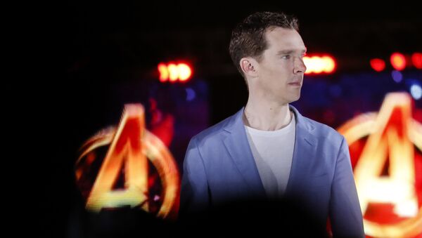 Benedict Cumberbatch, who plays Doctor Strange, attends Marvel's Avengers: Infinity War red carpet fan event in Singapore, Monday, April 16, 2018. - Sputnik International
