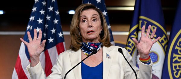 U.S. House Speaker Nancy Pelosi (D-CA) participates in a news conference at the U.S. Capitol in Washington, U.S. October 1, 2020. U.S. House Speaker Nancy Pelosi (D-CA) participates in a news conference at the U.S. Capitol in Washington, U.S. October 1, 2020. - Sputnik International