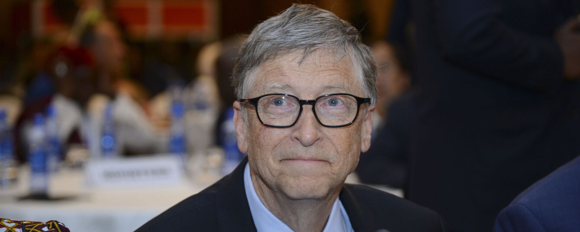 Bill Gates, chairman of the Bill & Melinda Gates Foundation, attends the Africa Leadership Meeting - Investing in Health Outcomes held at a hotel in Addis Ababa, Ethiopia Saturday, Feb. 9, 2019.  - Sputnik International, 1920, 08.02.2021