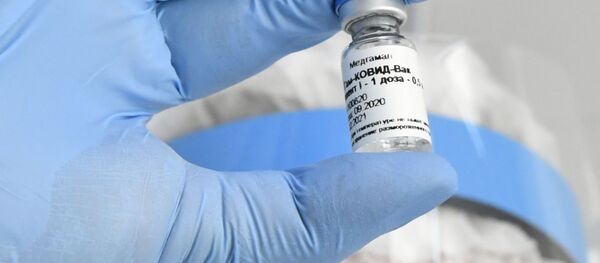Health staff holds the Russian coronavirus vaccine Gam-COVID-Vac, trade-named Sputnik V, developed by the Gamaleya Scientific Research Institute of Epidemiology and Microbiology during the vaccination of medical workers, in Krasnodar, Russia Health staff holds the Russian coronavirus vaccine Gam-COVID-Vac, trade-named Sputnik V, developed by the Gamaleya Scientific Research Institute of Epidemiology and Microbiology during the vaccination of medical workers, in Krasnodar, Russia - Sputnik International