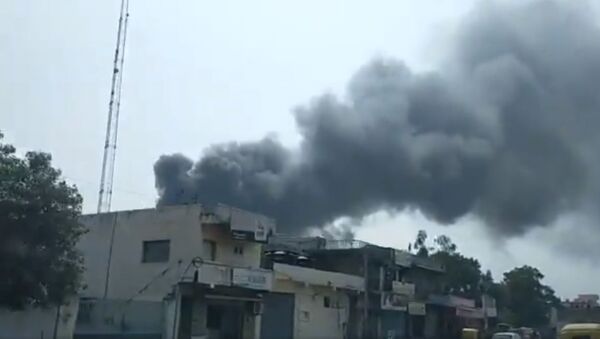 A major fire was reported at Tulip Estate on Ahmedabad-Changodar Road at 12.30 pm - Sputnik International