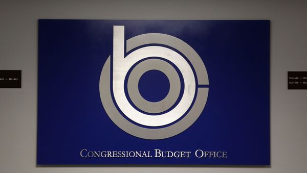 Its sign is seen st the office of Congressional Budget Office August 27, 2014 in Washington, DC. - Sputnik International