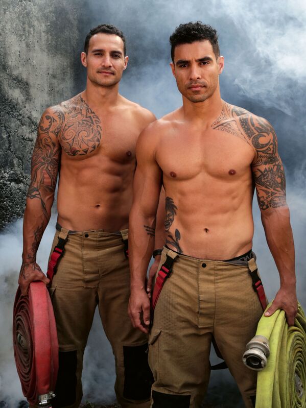 A photo of Lloyd & Echo for the 2021 Australian Firefighters Calendar. - Sputnik International