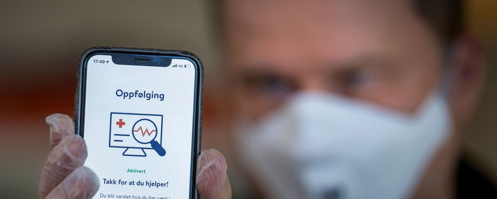 FILE PHOTO: The National Institute of Public Health's new app Smittestopp (Infection Stop) for infection tracking is pictured, in Oslo, Norway April 16, 2020. Picture taken April 16, 2020 - Sputnik International, 1920