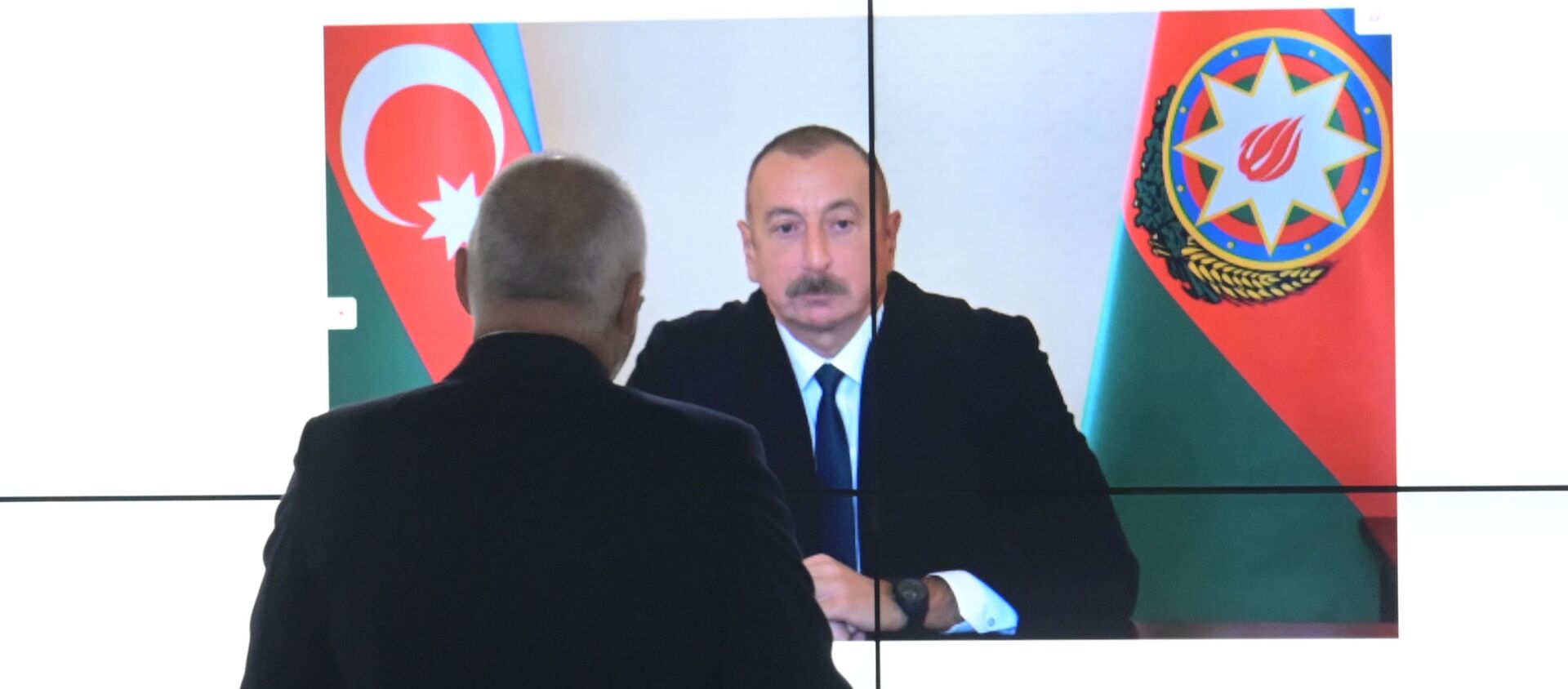 Azerbaijani President Aliyev during exclusive interview with Sputnik - Sputnik International, 1920, 15.10.2020
