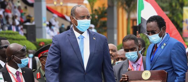 Sudan's Sovereign Council Chief General Abdel Fattah al-Burhan, arrives for the signing of peace agreement between the Sudan's transitional government and Sudanese revolutionary movements to end decades-old conflict, in Juba, South Sudan October 3, 2020.  - Sputnik International