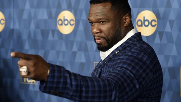 Curtis 50 Cent Jackson, a cast member in the ABC television series For Life, poses at the 2020 ABC Television Critics Association Winter Press Tour, Wednesday, Jan. 8, 2020, in Pasadena, Calif. - Sputnik International