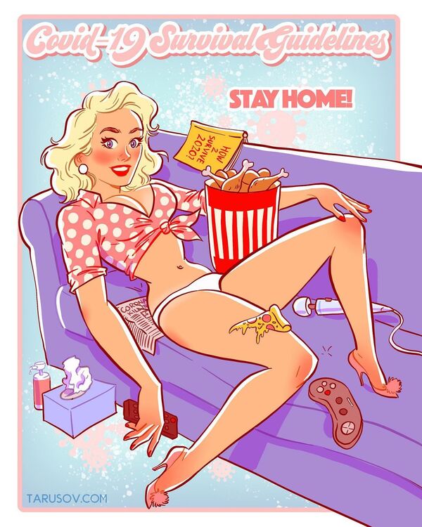Pin-Up Guidelines for Those Staying at Home Amid COVID-19 Pandemic - Sputnik International